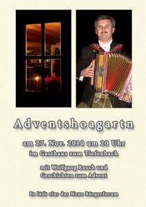 Plakat Adventshoagartn